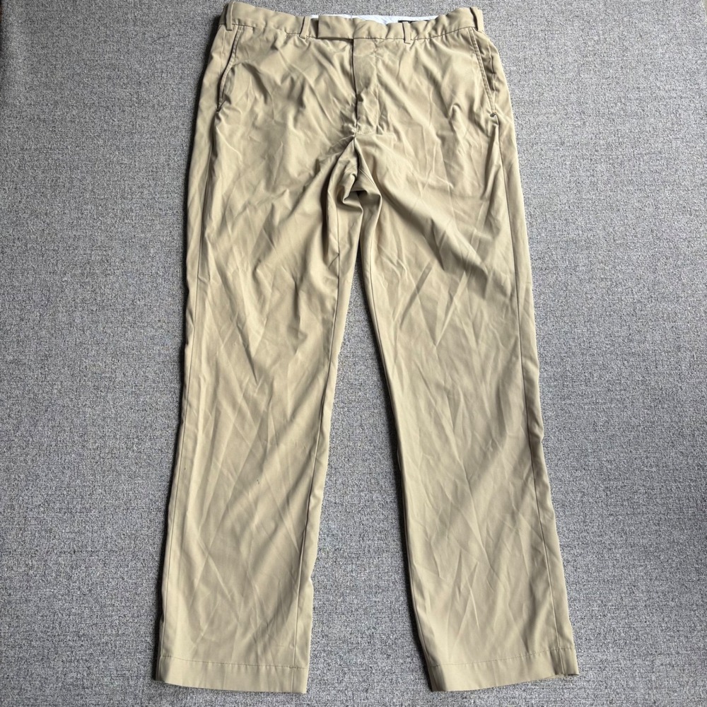 RLX Ralph Lauren Pants Mens 36x32 Performance Golf Tan Straight Leg RLX